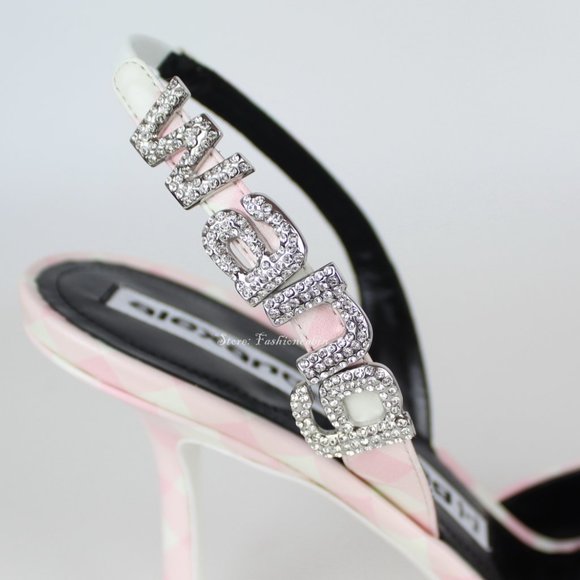 NEW ALEXANDER WANG Logo Embellished Heeled Pumps - Picture 7 of 15